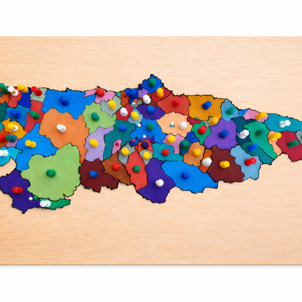 Mapa mudo concejos de Asturias
