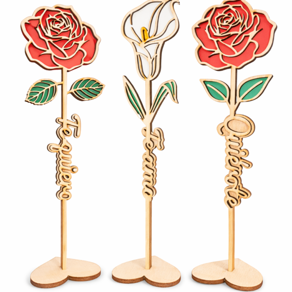 FLORES CON NOMBRE